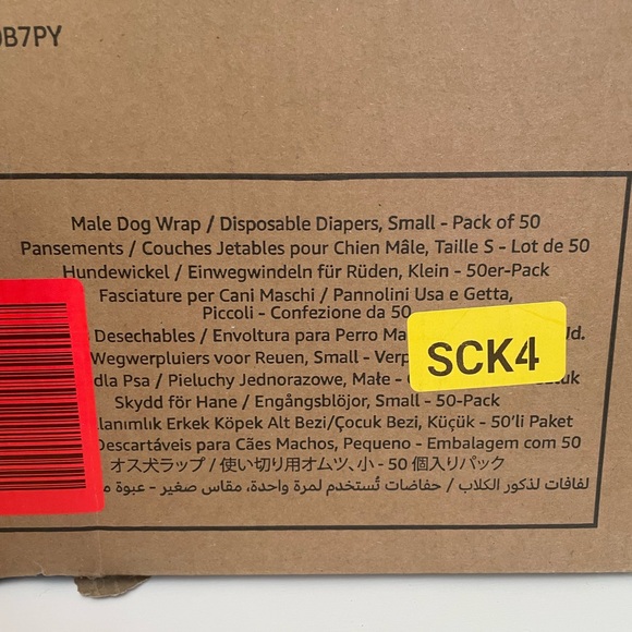 Male Dog Grap Diapers Small 50CT - Picture 5 of 6
